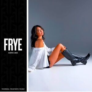 Women’s Frye’s Black Melissa Double Sole Button Boots – Sz 91/2B